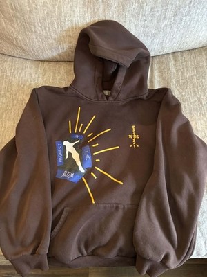 Travis Scott Highest In The Room Cactus Jack Pullover Brown Hoodie Size Large 