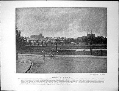 Antiker Druck Carlisle von der Nordgrenzstadt Banbury Cross River Cherwell