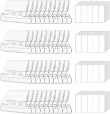 200 Sets File Folder Tabs, Insertable Plastic Tabs Hanging Folder Tabs,200 Pcs H