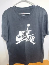 Jordan Nike Air Jumpman Image Mens Size Large Black Short Sleeve T-Shirt