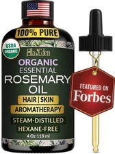 Organic Rosemary Oil For Hair Growth 100 Percent Pure 4 Fl Oz Scalp Skin Care