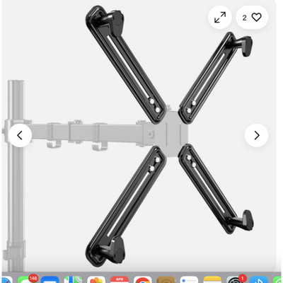 Suptek VESA Monitor Mount Adapter Bracket Assembly W/K002 Open Box