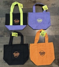 Trader Joe's Mini Halloween Canvas Tote Bag Set Of 4 RARE LIMITED In Hand New !!