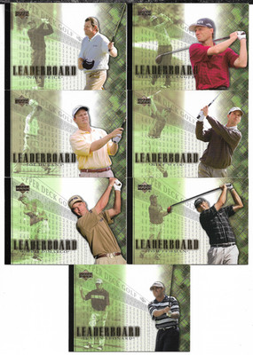 2001 Upper Deck Golf 7 Card Lot with Nick Price NM