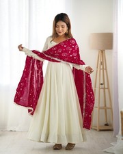 Indian Women Ready To Wear Salwar Kameez Full Stitched Kurta Pant Set Suit