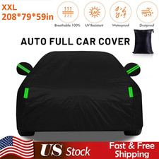 Full Car Cover Waterproof All Weather Protection Anti-UV Rain Snow Anti Scratch