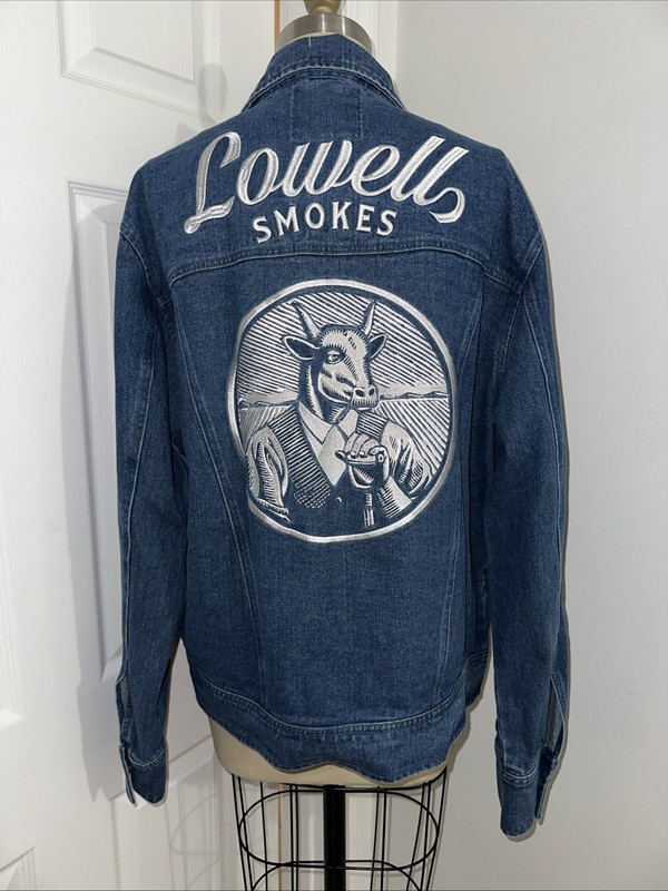 Lowell Herb Co. Authentic Cannabis Merch Denim Jean Jacket Brand New XL NEW