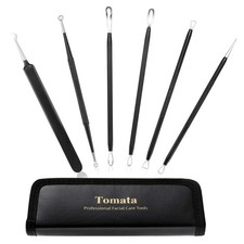 Blackhead Remover Pimple Popper Tool Kit - 6 6 Count Pack of 1 , Black