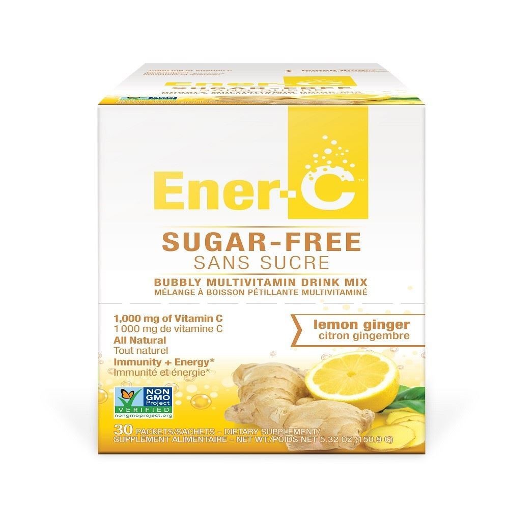 Ener-C Sugar Free Multivitamin Drink Vitamin C 1000mg Lem 30 Sachets - 4 Pack