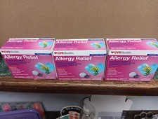 Lot of 3 CVS Allergy Relief 25mg Dye-Free Softgels 18ct ea Exp 8/2026 Free Shipp