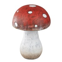 Dekoobjekt Fliegenpilz Herbstfarben H. 20Cm Weiß Rot Keramik Formano H25