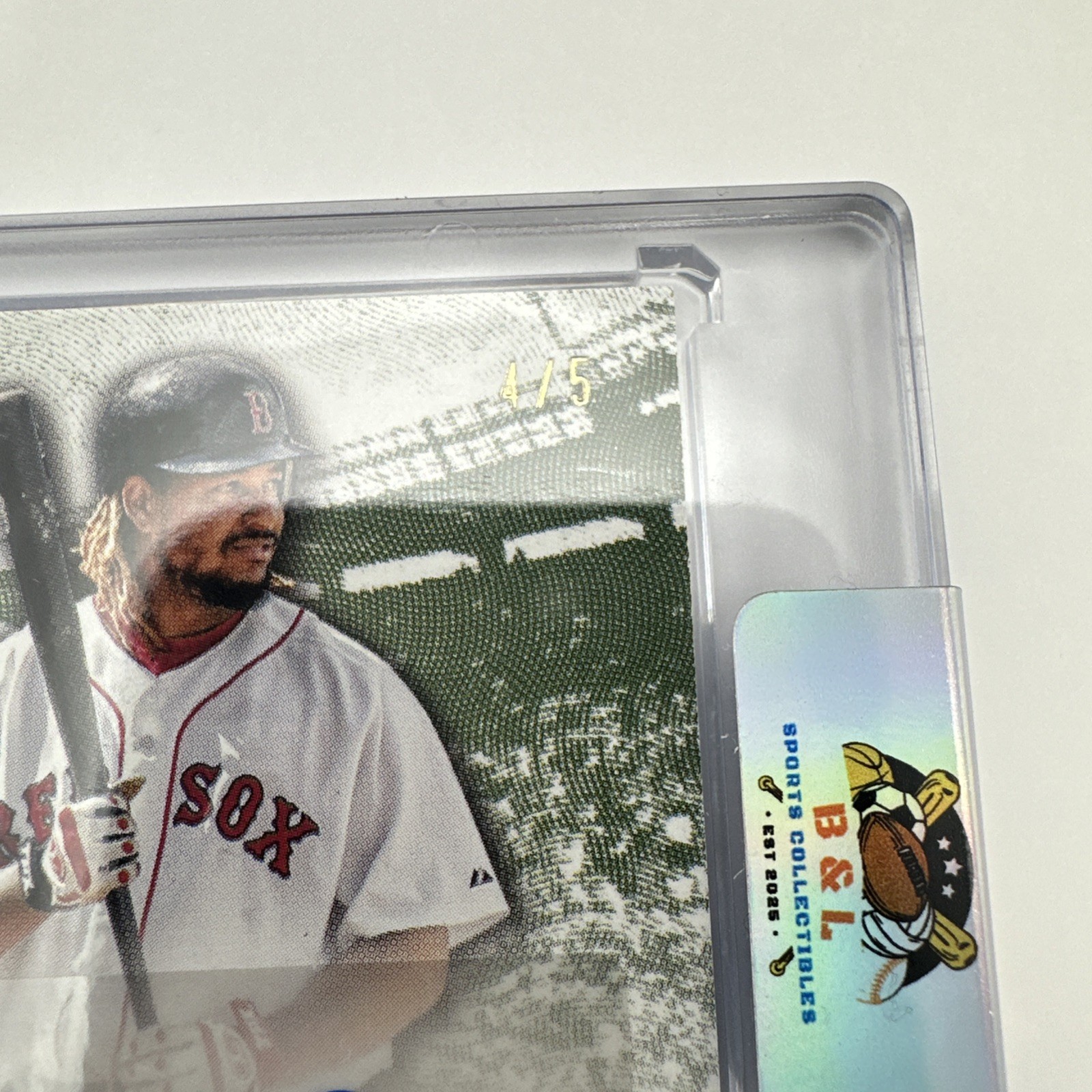 2025 Topps Museum Manny Ramirez Momentous Material Jumbo Patch Auto Ruby 4/5! 🔥 view 4