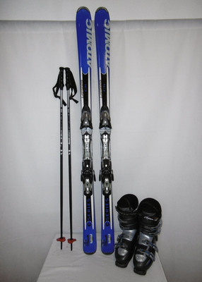 ATOMIC SKI '' C6 '' TOP ALLROUND CARVER 160 CM + SKISCHUHE GR: 43 IM SET