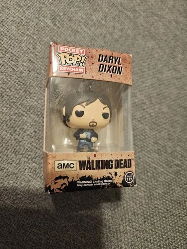 New in Box The Walking Dead Funko Pop Daryl Dixon Pocket Keychain