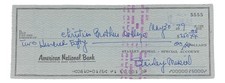 Stan Musial St. Louis Cardinals Signed  Bank Check #5555 BAS