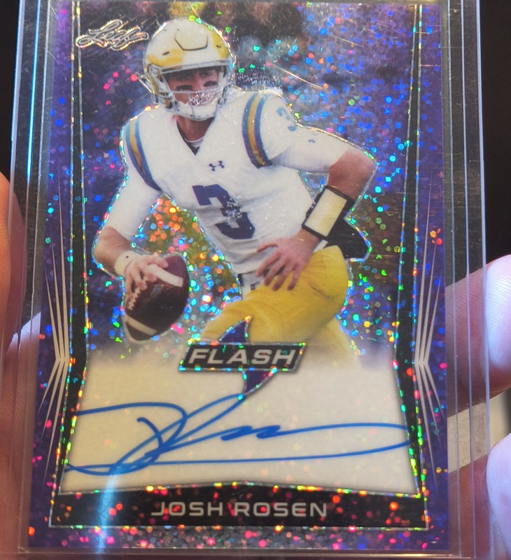 Leaf 2018 Flash Josh Rosen #BA-JR1 Rookie Auto Purple /25 UCLA Bruins ssp rare.