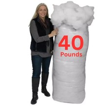40 Lbs Premium Polyester Fiber Poly-Fil White Bag Pillow Stuffing Bags Crafts