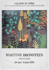 [AFFICHE D'ART] Martine BRONSTEIN : Quand tombe la nuit #du Dôme #Paris, 1978