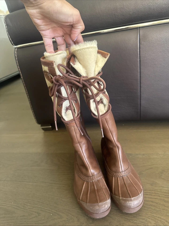 Botas UGG Becloud hasta la rodilla de piel de oveja negras talla US 6 EU 37 Foto 4 de 4