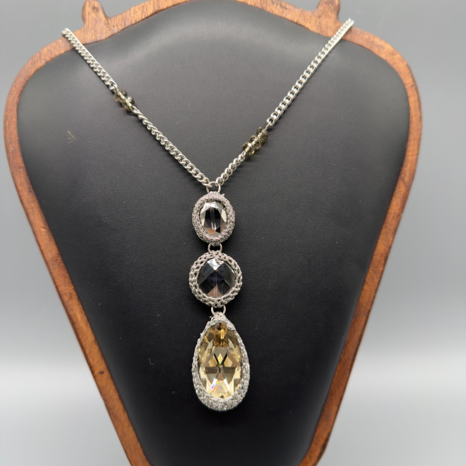 Chicos Multi Layered Statement Necklaces Beads Ch… - image 2