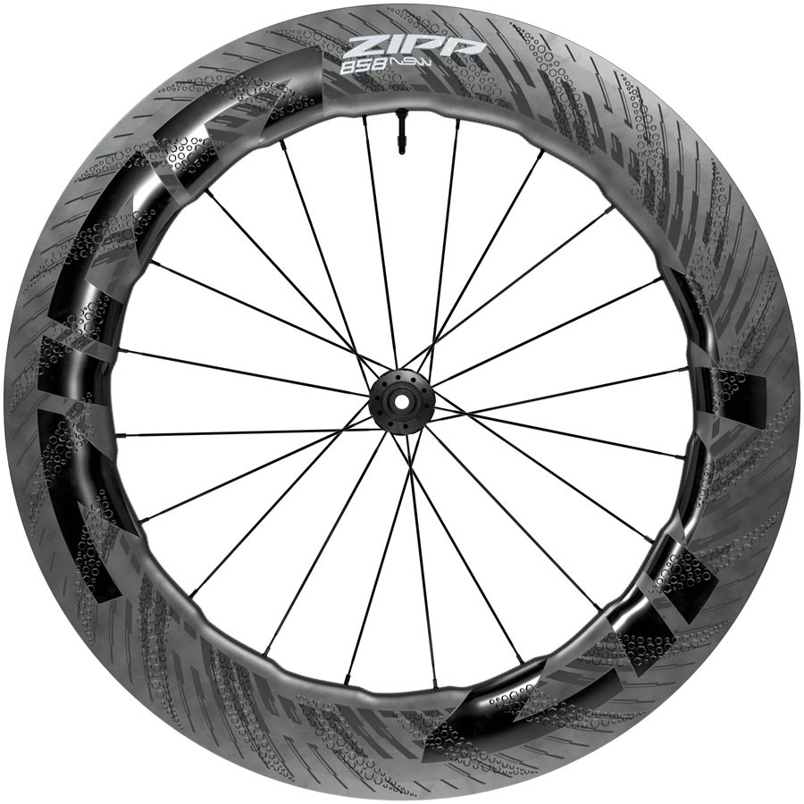 Переднее колесо Zipp 858 NSW Carbon Tubeless 700c с глубоким аэродинамическим дисковым тормозом 363390₽