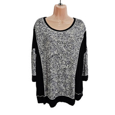 Top informal con estampado animal Simply Vera para mujer talla XXL