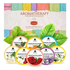 8x Shower Steamers Aromatherapy Tablets Essential Oils Spa Relaxation Bath Bombs