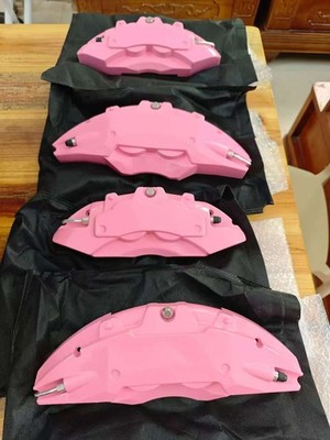 For BMW Customed Pink Brake Caliper Covers Aluminum Alloy 4Pcs/Set Front&Rear