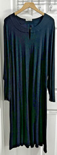 ☆David Nieper Stretch Jersey Long Dress Charcoal Angora☆Plus Size 28☆Immaculate☆