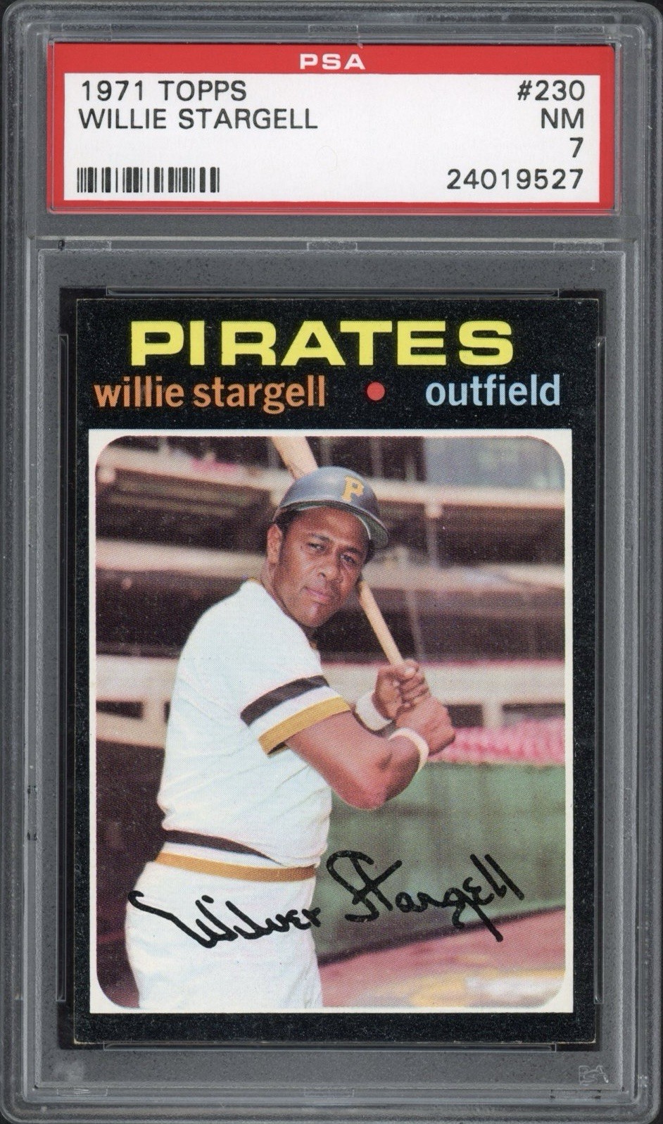 1971 Topps Willie Stargell #230 PSA 7 Near Mint HOF Pittsburgh Pirates