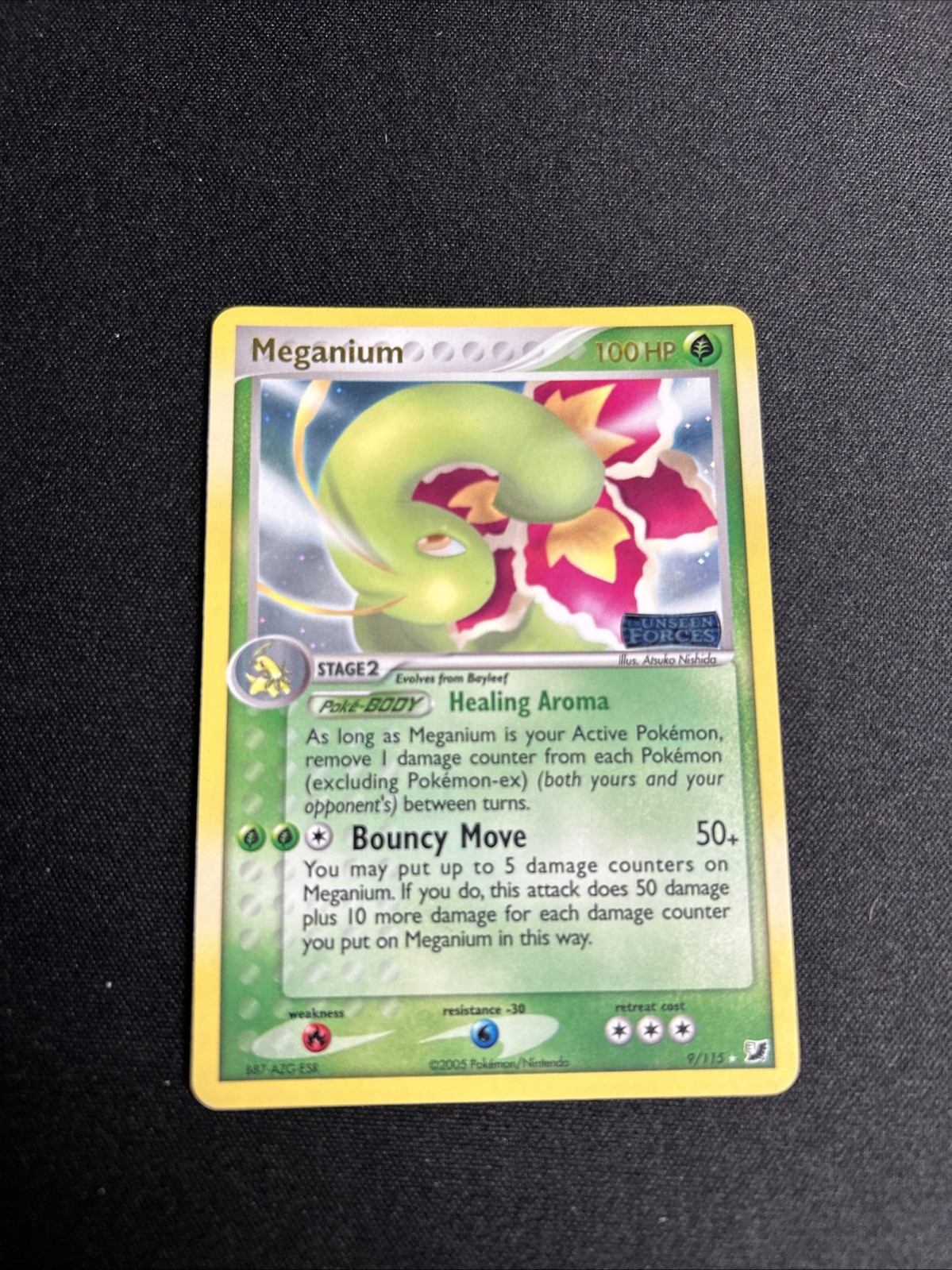 Pokemon Cards - EX Unseen Forces - Rare Holo Eng NM - Meganium EX 106/115