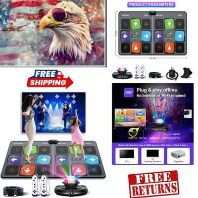 2-Player Electronic Dance Mat - Indoor Active Game for Family Fun & Fitness