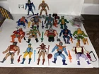16 Vintage He Man Figures, Plus Extras, He Man, Skeletor, Prince Adam, More