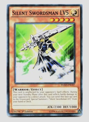 Silent Swordsman LV5 YGLD-ENC07 Common 1st Edition Near Mint