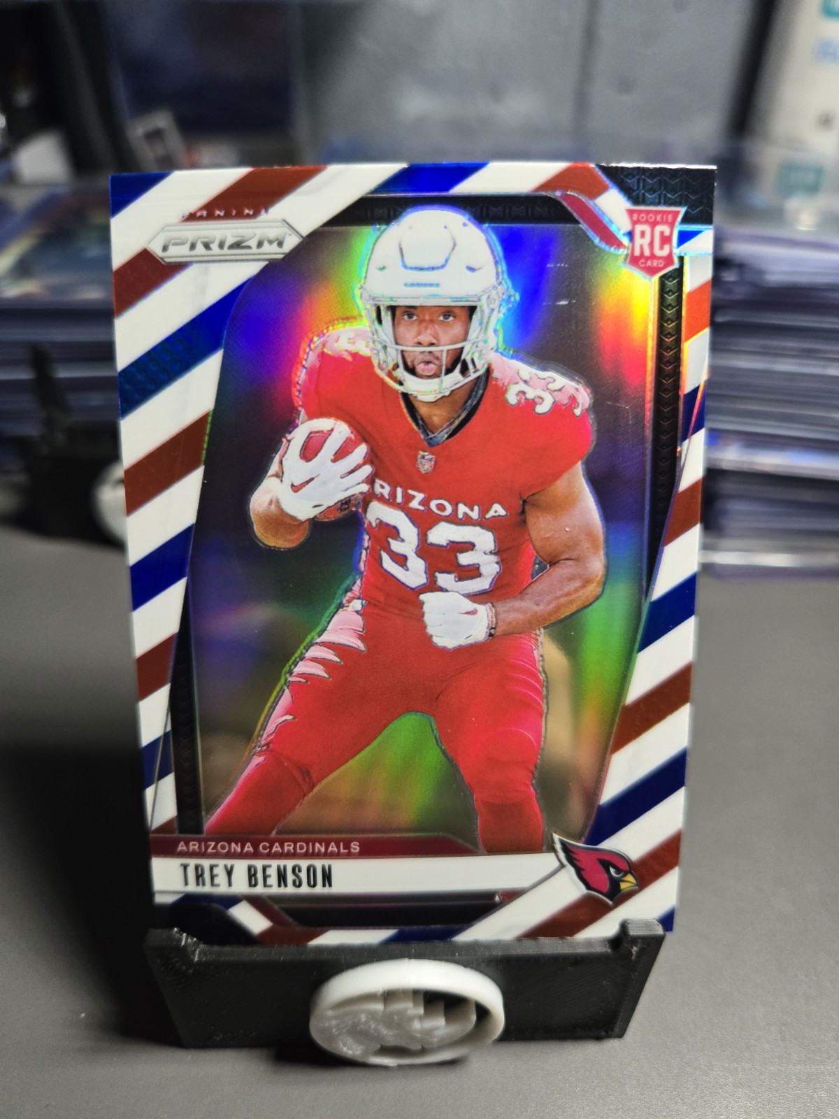 2024 Panini Prizm - Rookies Red White & Blue Prizm #392 Trey Benson (RC)