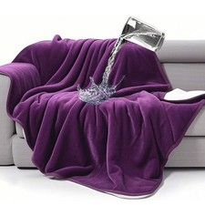 gogobunny Waterproof Bed Blanket, Reversible Sherpa Fleece Throw Blanket for ...