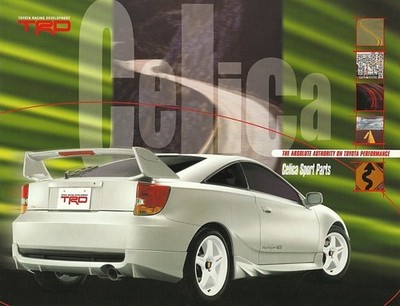 2000-2002 TOYOTA CELICA TRD sport parts accessories brochure folder