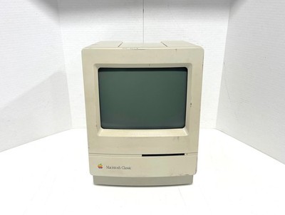 Vintage Apple M1420 Macintosh Classic Computer 9'' Monochrome Display No Power
