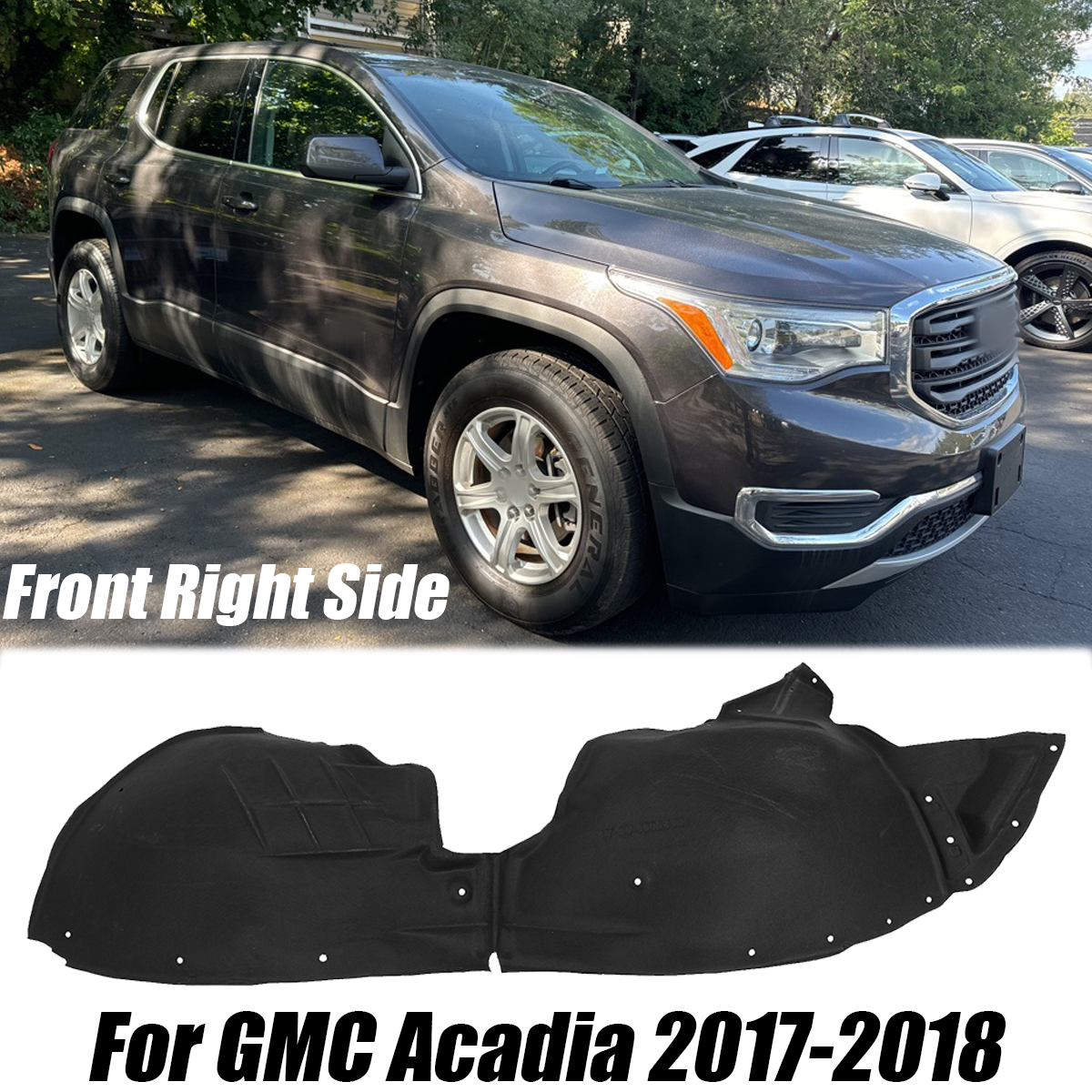 Fender Liners Front Passenger Right Side Hand for GMC Acadia 2017 2018