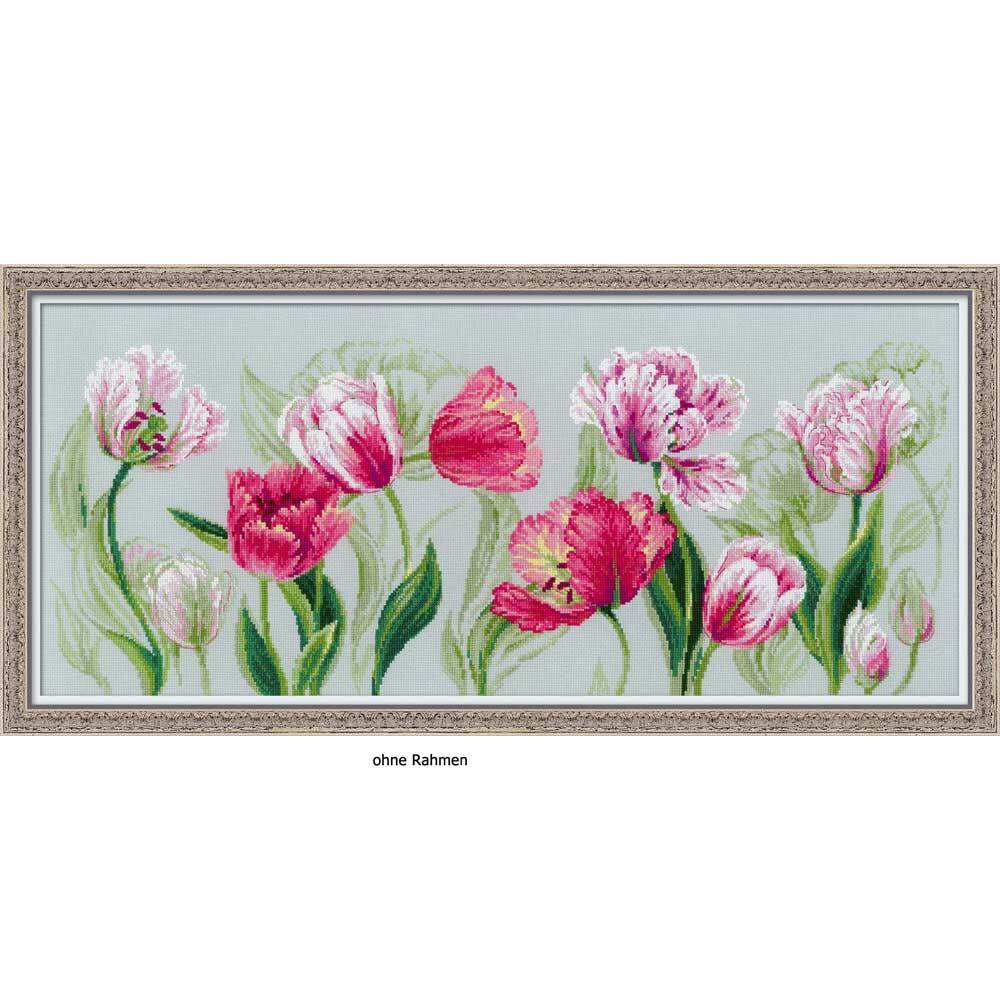 Riolis counted cross stitch Kit Spring Tulips, DIY