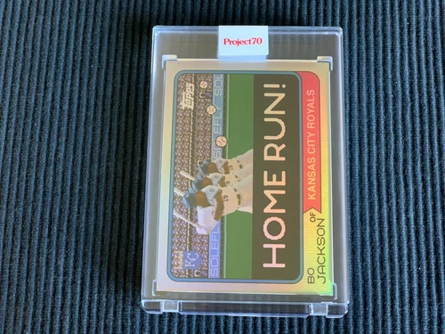 2021 TOPPS PROJECT 70 #549 BO JACKSON /  SOLEFLY *FOIL #47/70 ENCASED*  ROYALS