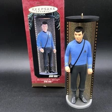Star Trek Dr Leonard Bones McCoy Transporter 1997 HALLMARK Ornament Enterprise
