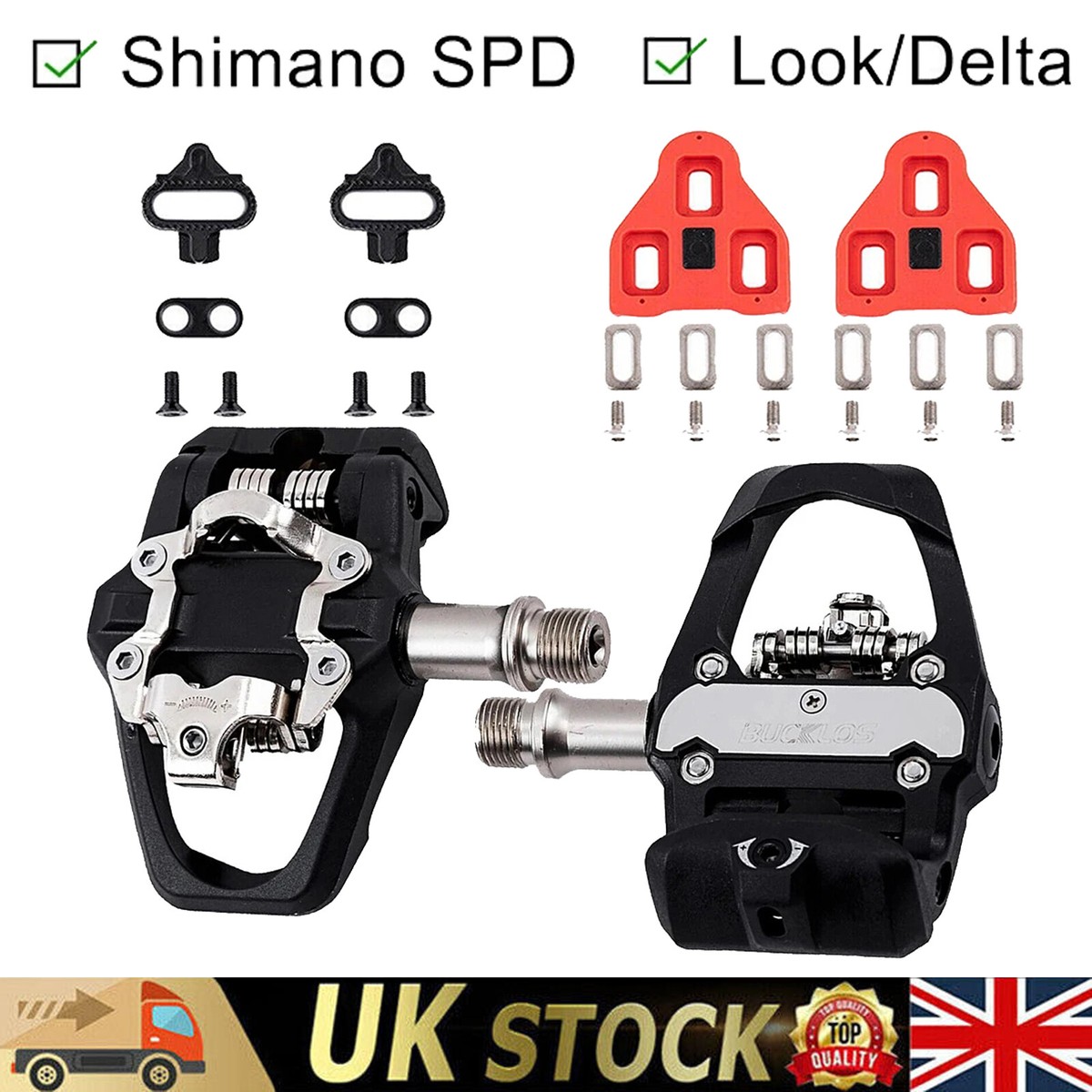 fit LOOK Delta Shimano SPD Pedals for MTB Road Spin Peloton Bike