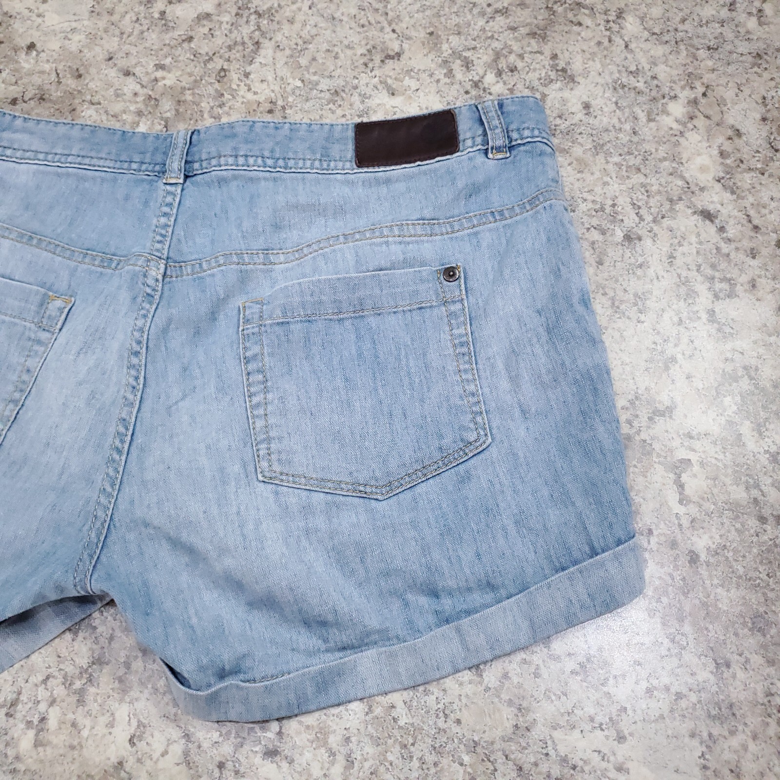 Timberland Cutoff Shorts Womens Waist 31 Denim Blue Jean Hot Pants Distressed