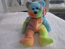 TY Tye-Dyed Peace Bear 1996