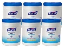 Case Pack of 6 -Purell Hand Sanitizing Wipe Canister 270 Wipes /Canister