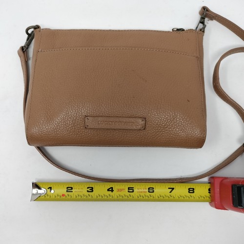 Lucky Brand Leather Cross Body Bag Small Tan Bag - Picture 3 of 8