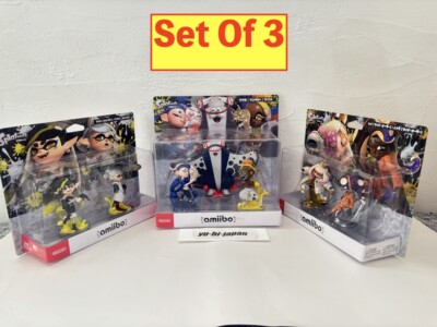 Nintendo amiibo Splatoon Set of 3 Smili Alliance & Squid Sisters