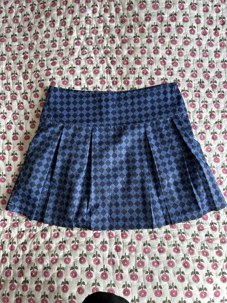 Blue pleated skirt clearance quilt