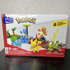 MEGA Pokémon Building Toys Set Kanto Region Team with 130 Pieces New